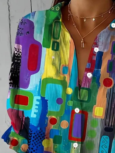 Veloria™ | Chic Button-Up Shirt