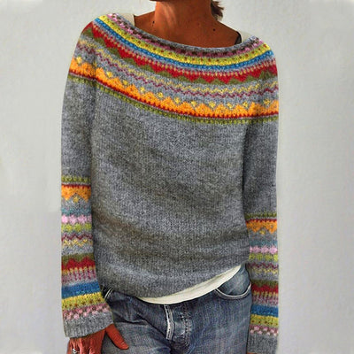 Sinead™ | Cozy Yoke Knit Sweater