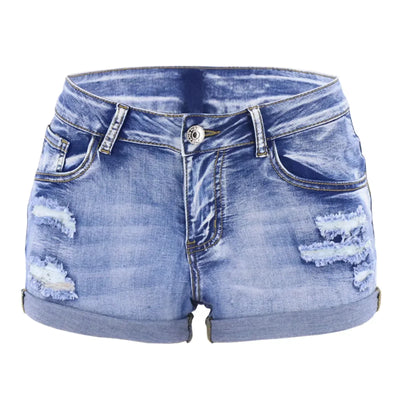 LIANE™ – Casual Mid-Waist Denim Shorts